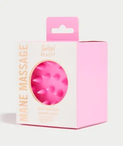 MANE MASSAGE - NEON PINK SCALP MASSAGING SHAMPOO BRUSH