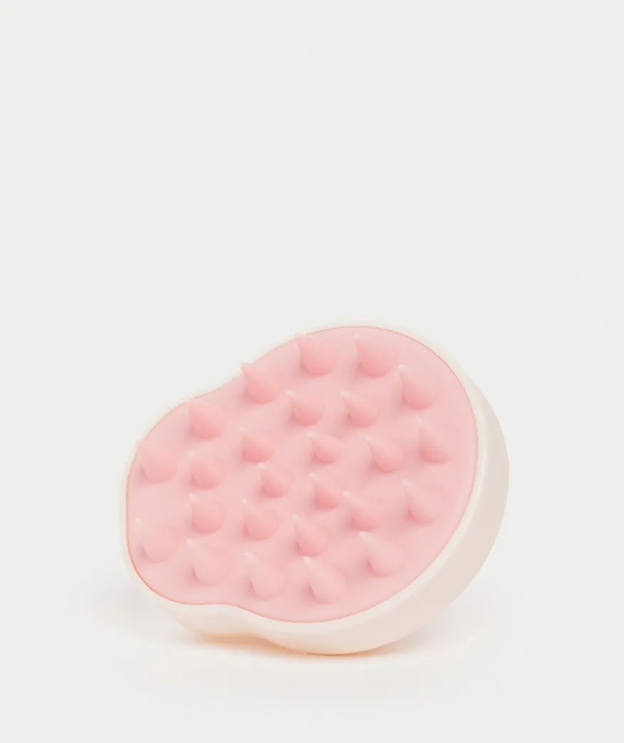 MANE MASSAGE - SCALP MASSAGING SHAMPOO BRUSH - CREAM/PINK