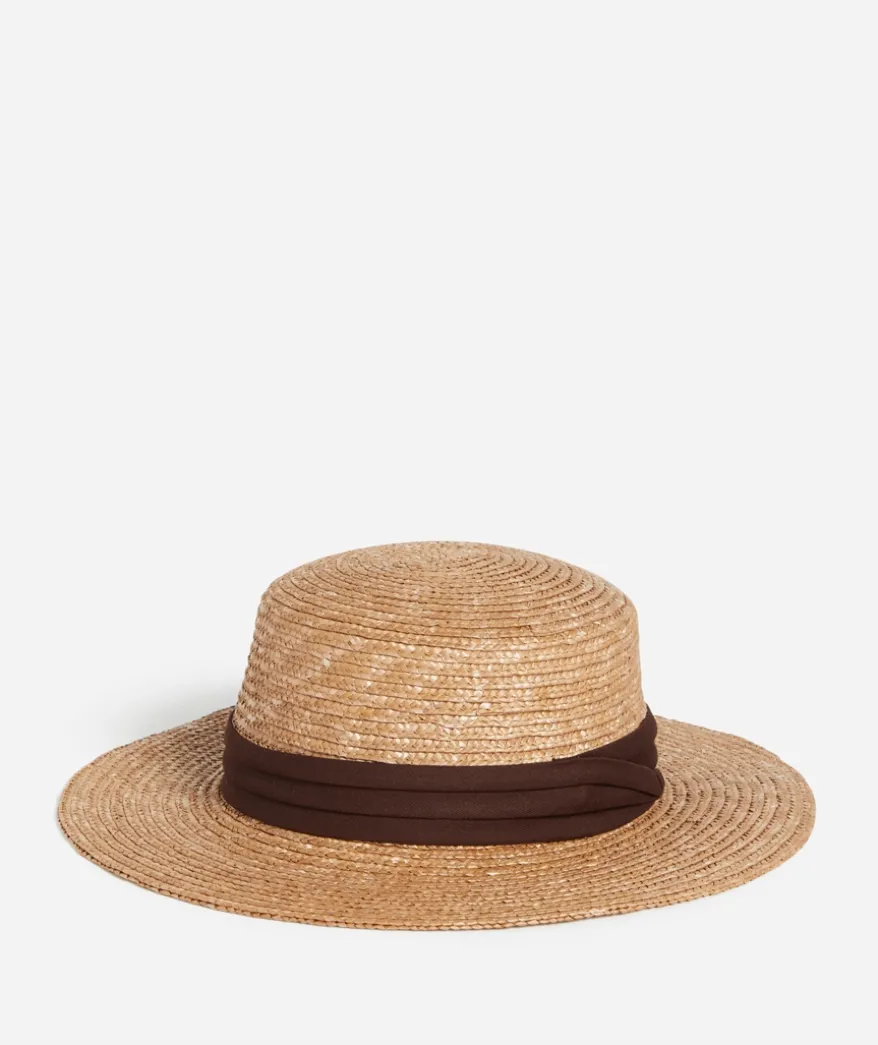 MARIE SUMMER STRAW BOATER HAT