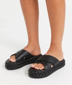 MARLEY PLATFORM SLIDE - BLACK