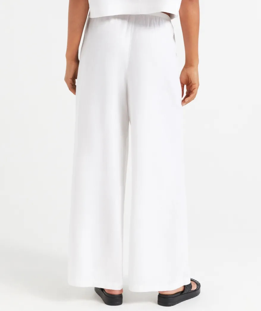 MAX LINEN BLEND WIDE LEG PANT