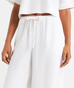 MAX LINEN BLEND WIDE LEG PANT