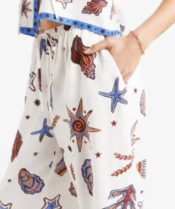 MAX LINEN BLEND WIDE LEG PANT