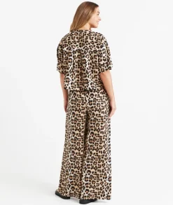 MAX LINEN BLEND WIDE LEG PANT