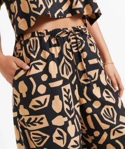 MAX LINEN BLEND WIDE LEG PANT