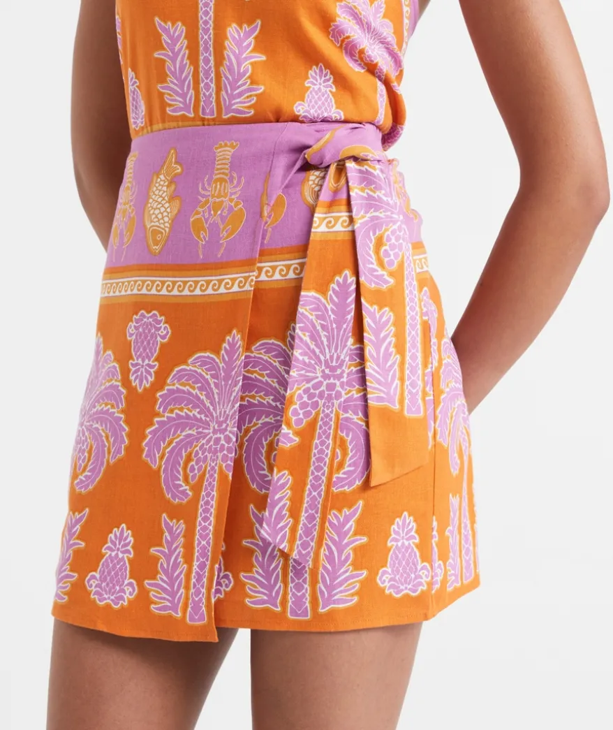 MAXIE WRAP MINI SKIRT