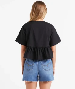 MELISSA COTTON TIE FRONT BLOUSE