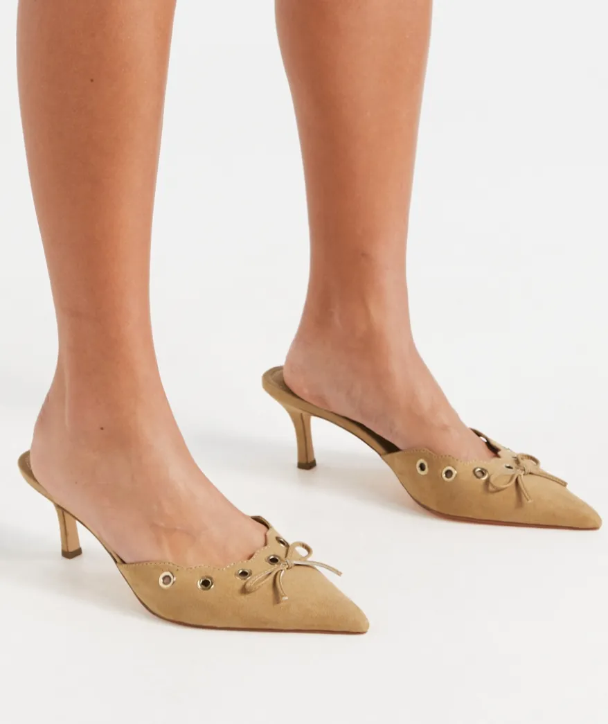 NINA HEEL - CAMEL