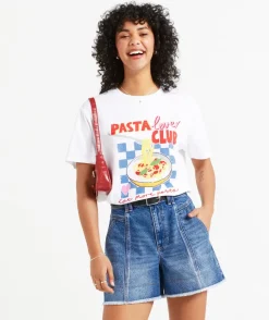 PASTA LOVER OVERSIZED GRAPHIC TSHIRT