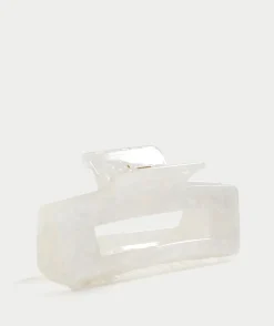 PEARL MARBLE RECTANGLE HAIR CLAW