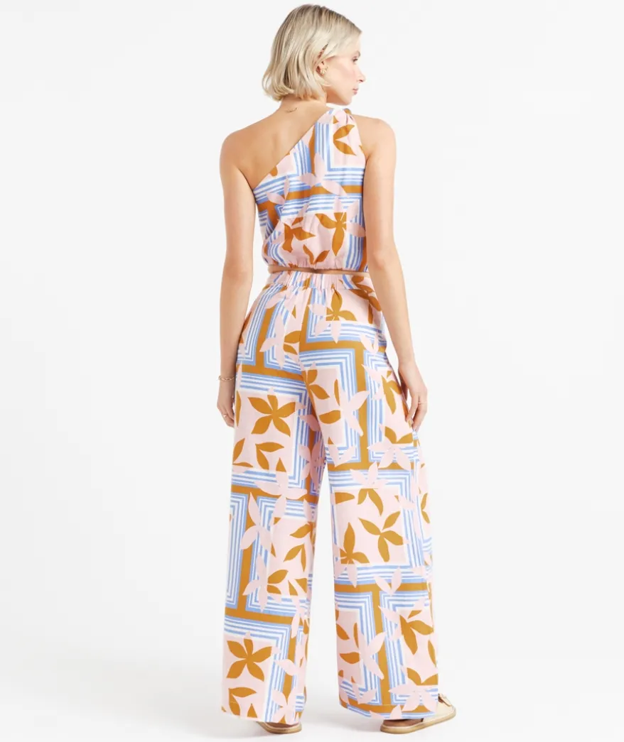 PHOENIX PLEATED WIDE LEG LINEN PANT