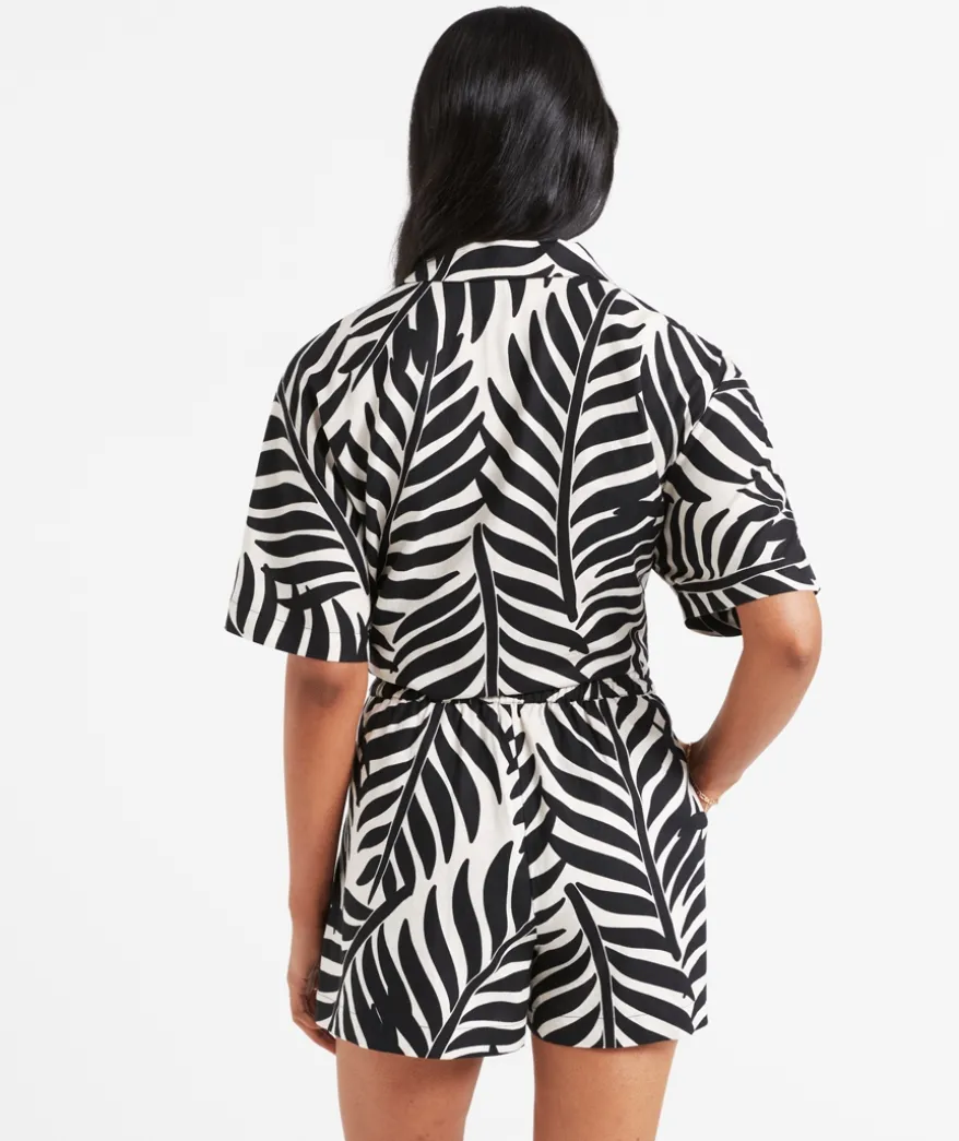 PIPER LINEN BLEND PRINTED SHORT