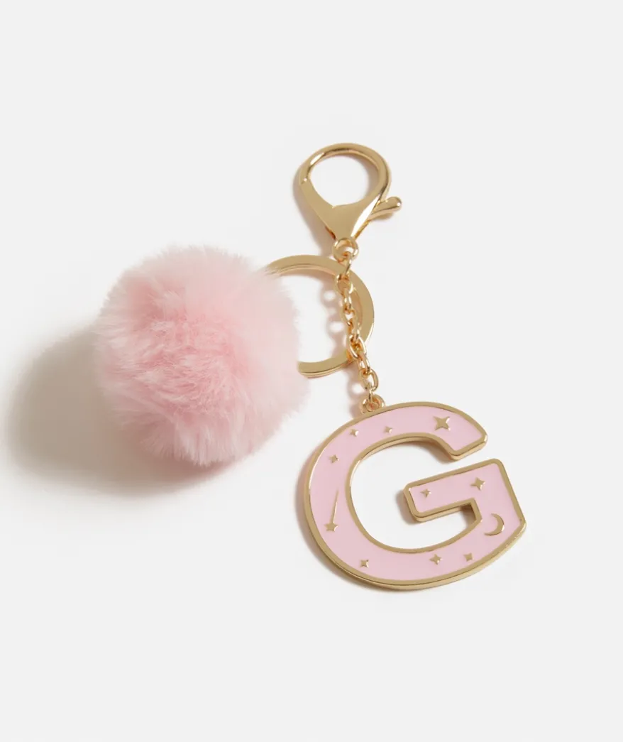 POM POM CELESTIAL ALPHABET KEYRING