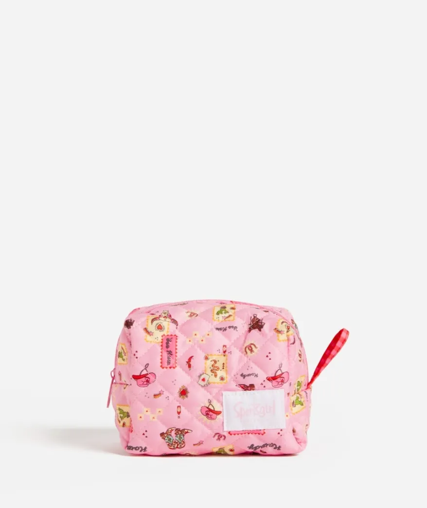 QUINN - QUILTED MAKEUP BAG SMALL - HOWDY PRINT