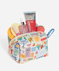 QUINN- SMALL QUILTED MAKEUP BAG - ENDLESS SUMMER