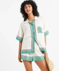 REMI LINEN BLEND SHORT