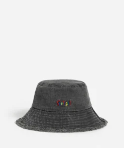 REWIND FRAYED BUCKET HAT