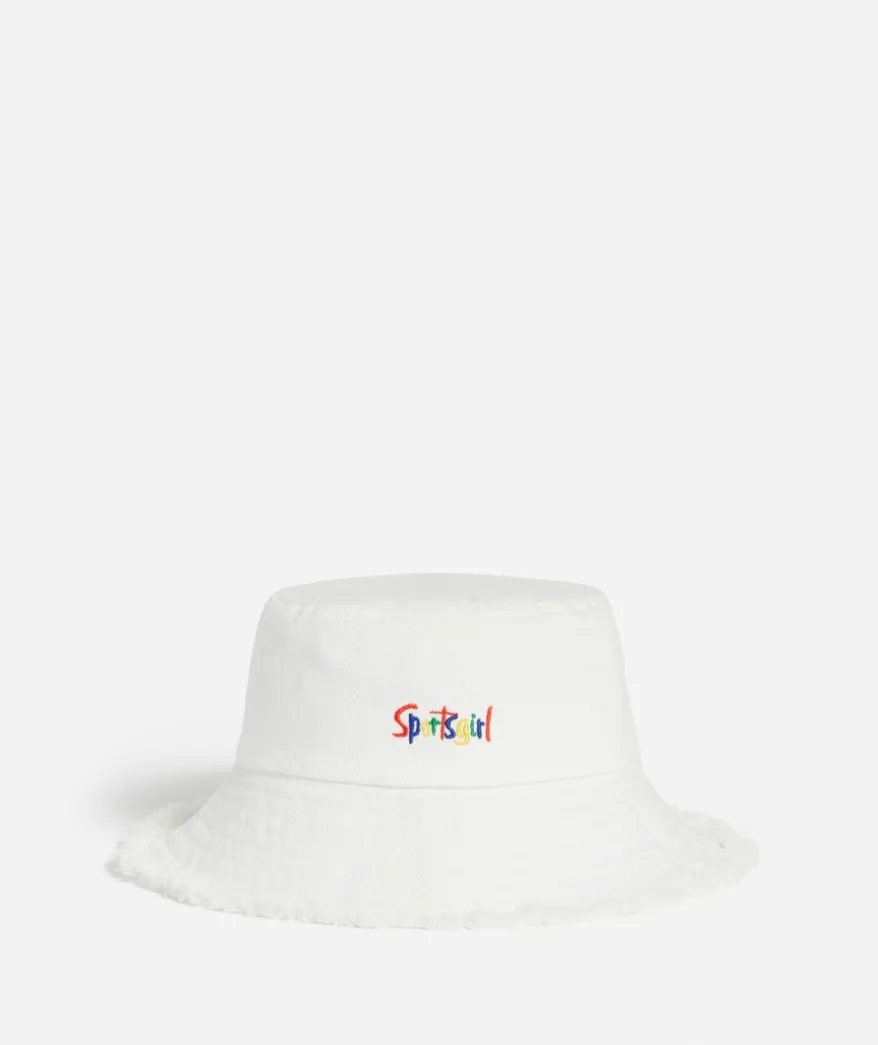 REWIND FRAYED BUCKET HAT