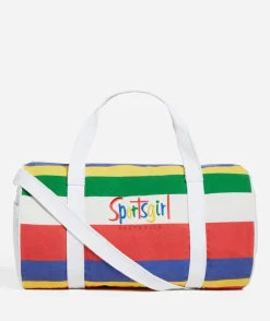 REWIND LOGO DUFFLE - MUTLI STRIPE