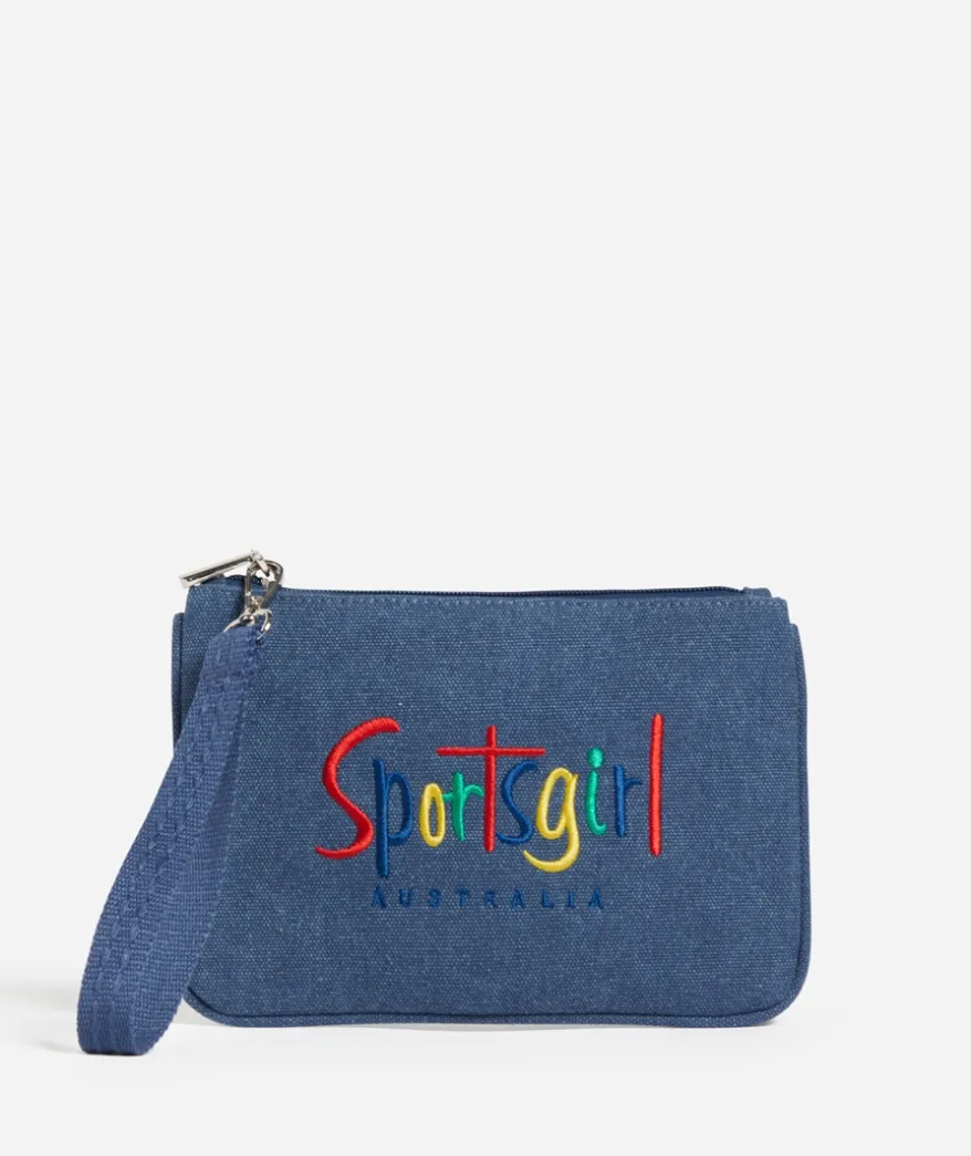 REWIND LOGO ZIPPER POUCH