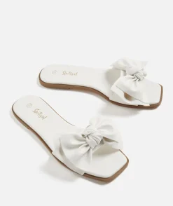 ROSIE BOW SLIDE - WHITE