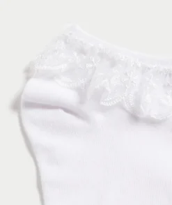 RUFFLE WHITE LACE SOCK