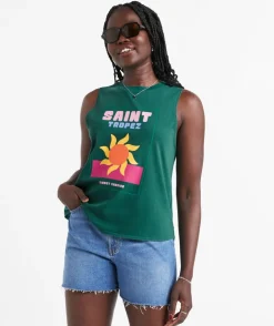 SAINT TROPEZ GRAPHIC LOOSE TANK