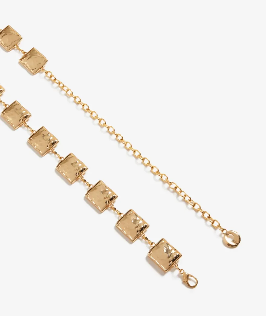 SASHA BEATEN SQUARE CHAIN HIP BELT