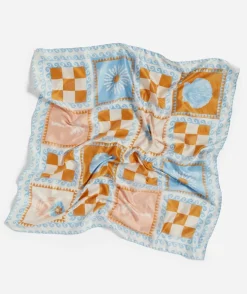 SATIN SCARF - SHELL PRINT