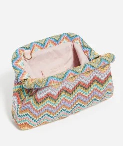 SIENNA STRAW CLUTCH BAG