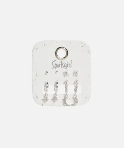 SILVER PLATED CELESTIAL EARRING PACK