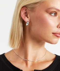 SILVER PLATED TEAR DROP EARRINGS