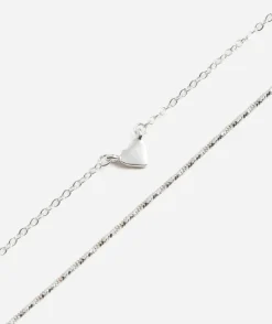 SILVER PLATED THIN HEART CHAIN NECKLACE PACK