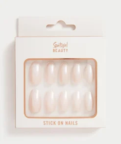 STICK ON NAILS - PINKY PEARLISED