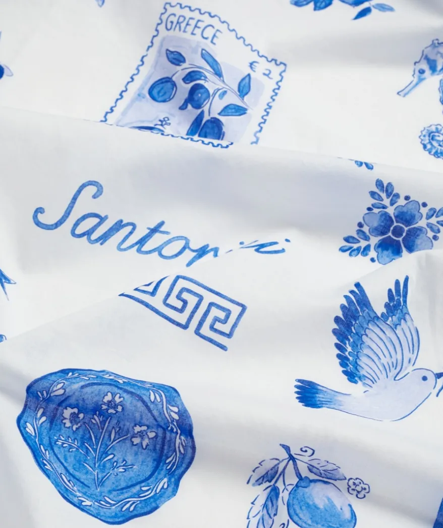 SUMMER SARONG - SANTORINI PRINT