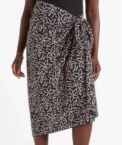 SUMMER SARONG - SKETCH FLOWER PRINT
