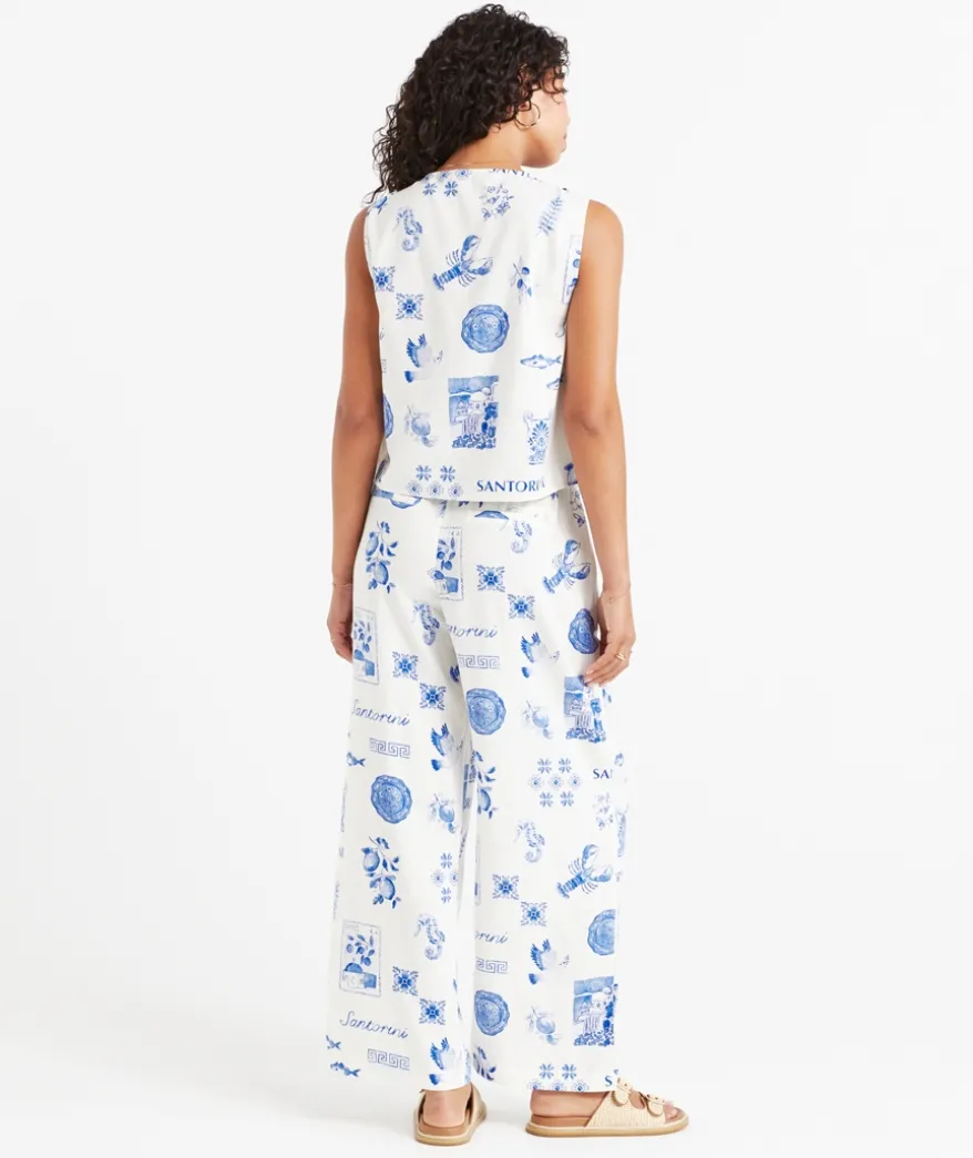 SUNNY LINEN BLEND TAILORED PANT
