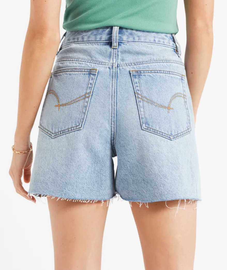 THE HIGH RELAXED DENIM SHORT
