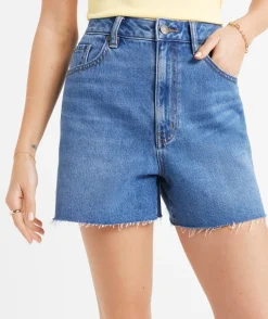 THE HIGH RELAXED DENIM SHORT