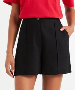 THE LINEN BLEND TAILORED SHORT