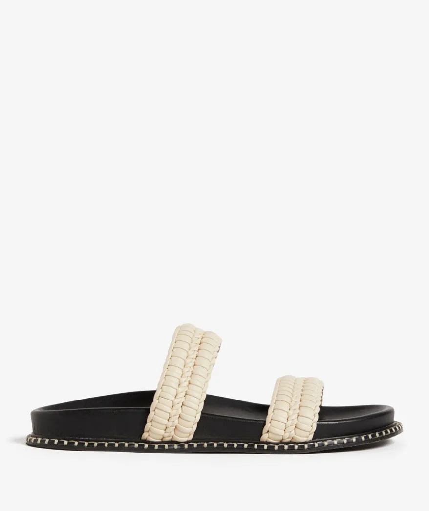 TORI ECRU WHIPSTITCH SANDAL