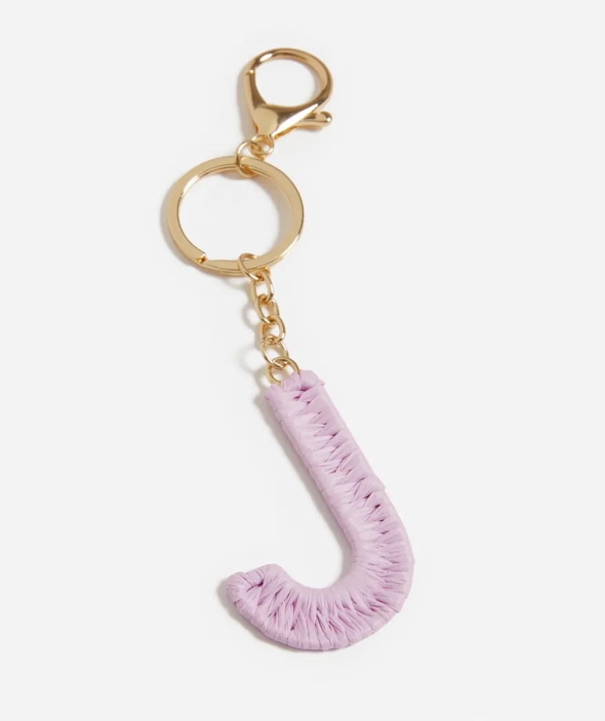 WICKER ALPHA KEYRING