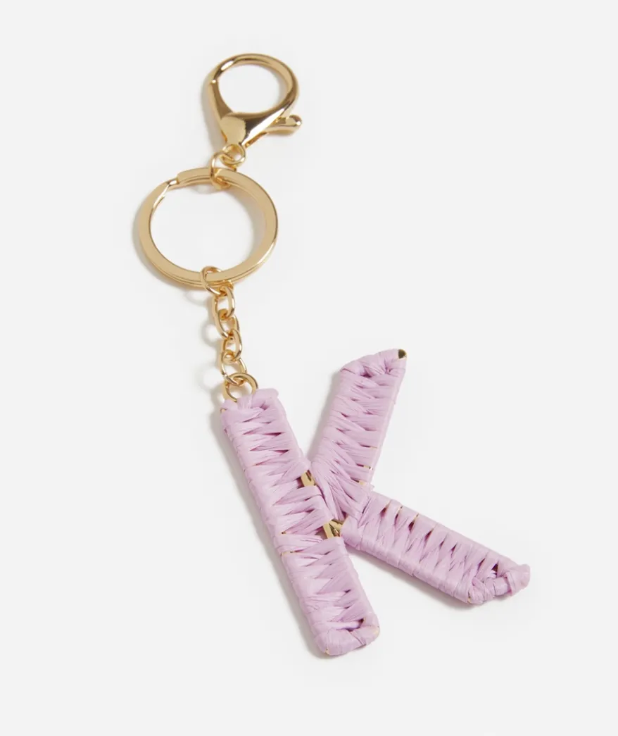 WICKER ALPHA KEYRING