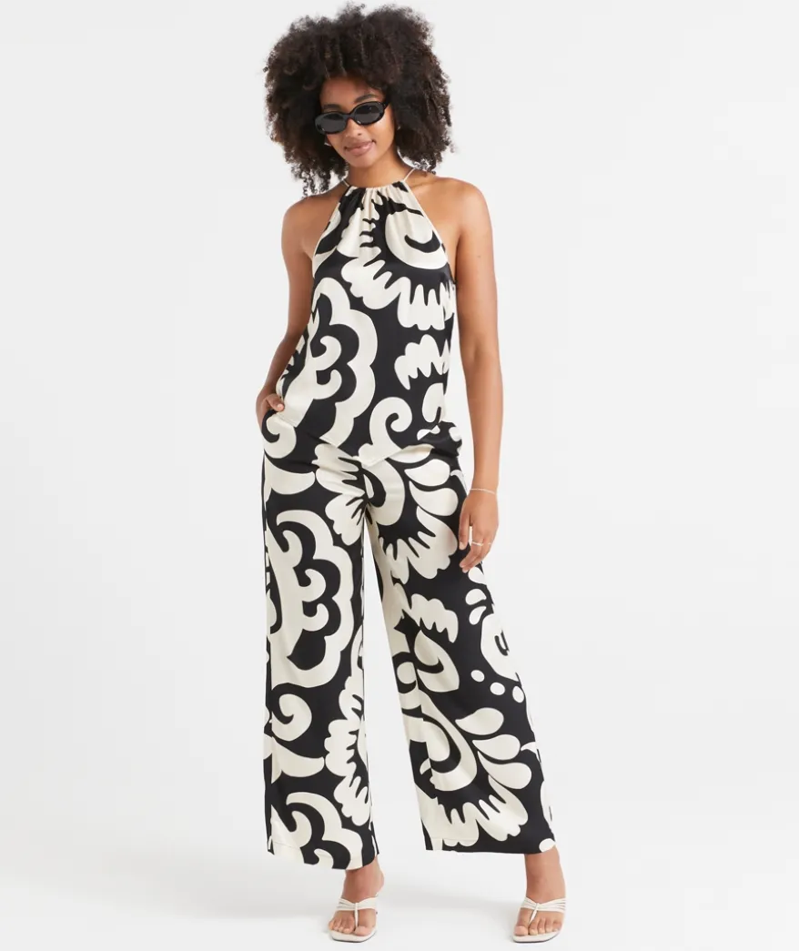 WINNIE TWILL PRINTED PANT
